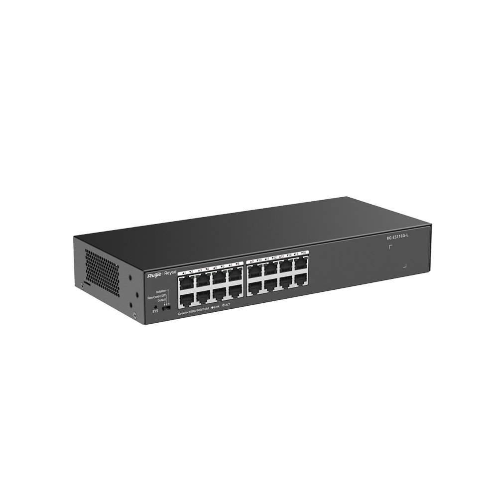 16-Port 10/100 Mbps with 2-Port Gigabit Unmanaged PoE Switch